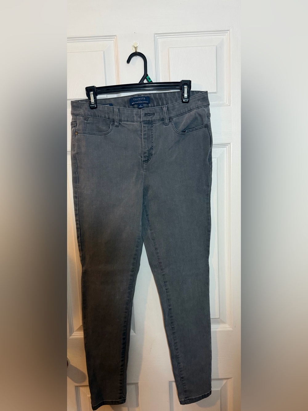 Talbots Women's Grey Slim Jeans, Size 8
